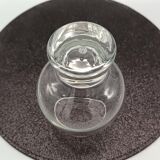 6 glasses model "fjord" by durobor transparent foot with vintage bubble