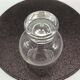 6 glasses model "fjord" by durobor transparent foot with vintage bubble