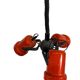 vintage orange pendant light with 3 spots