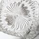 Mid-century Divided Serving Plate / Clear Appetizer Tray / Italy / 1970s