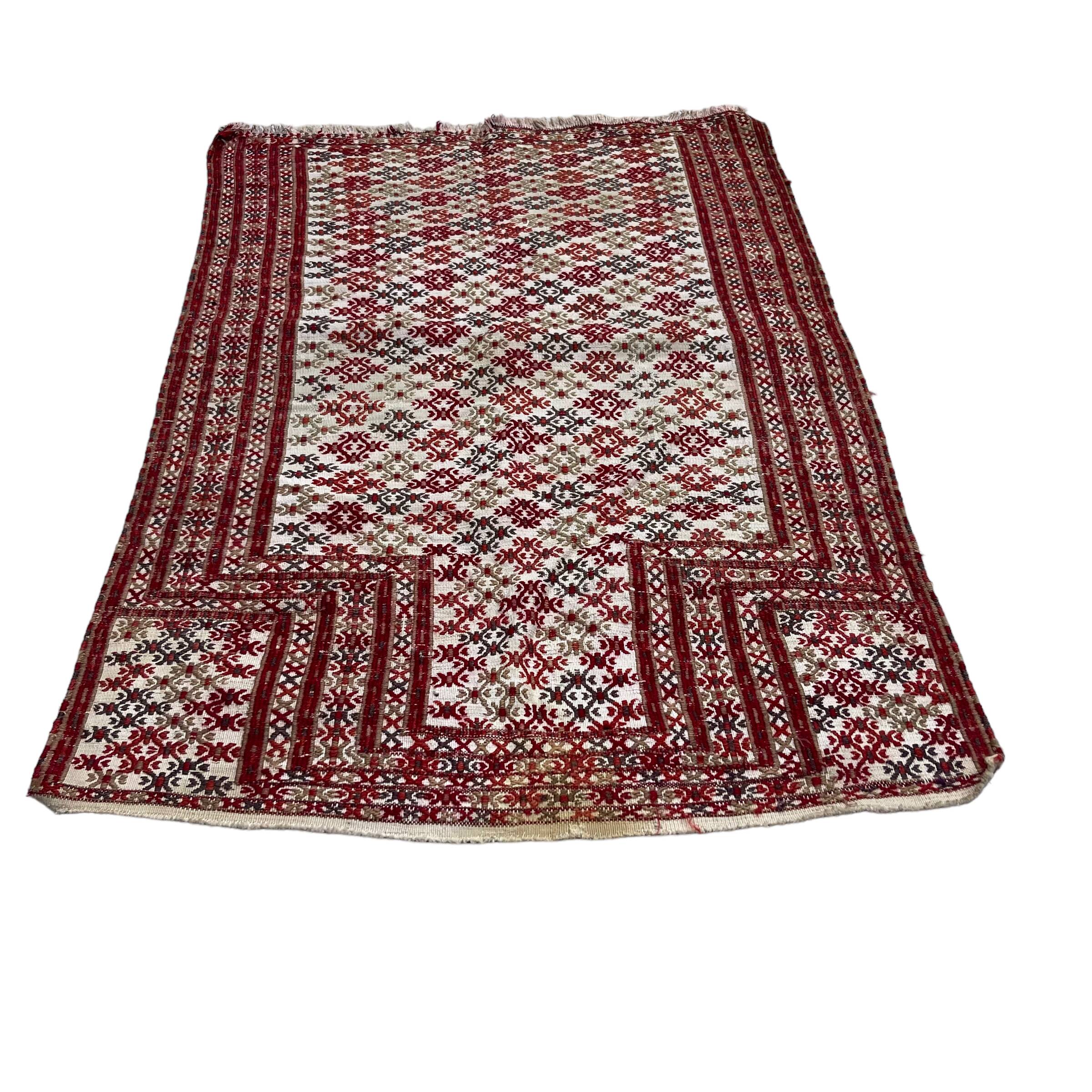 Vintage turkish cicim  rug, 105 x 70 cm