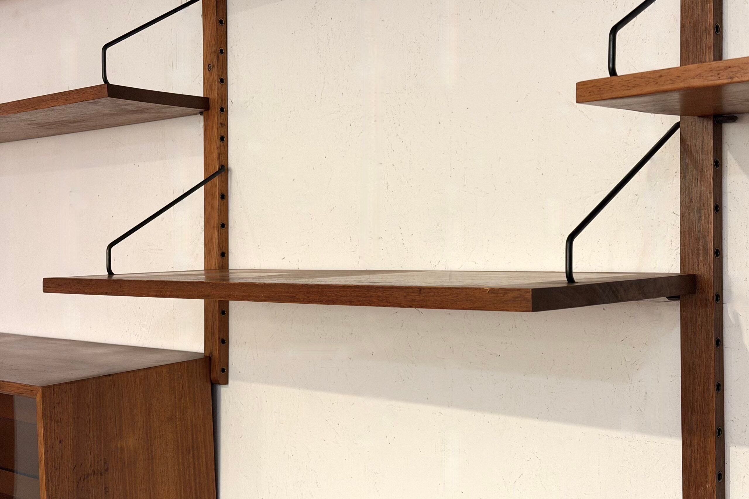 Teak wall library in the style of Poul Cadovius – 1960s