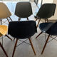 Blue Eames chairs