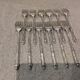 12 four-pronged lunch forks, silver-plated metal, SFAM silversmith, Russian style