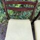 6 Scandinavian chairs with pale yellow skai seats