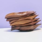 Ensemble de 6 grands bols en bois pour servir