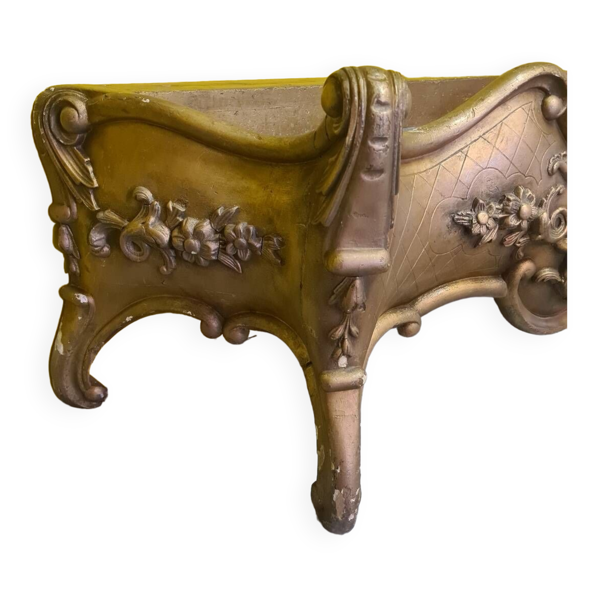 Louis Quinze Style Wooden Hallway Jardiniere, from the late 1800s.