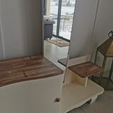 Old asymmetrical art deco dressing table