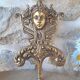 Antique brass coat hook