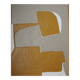 Ocher-taupe relief acrylic paint
