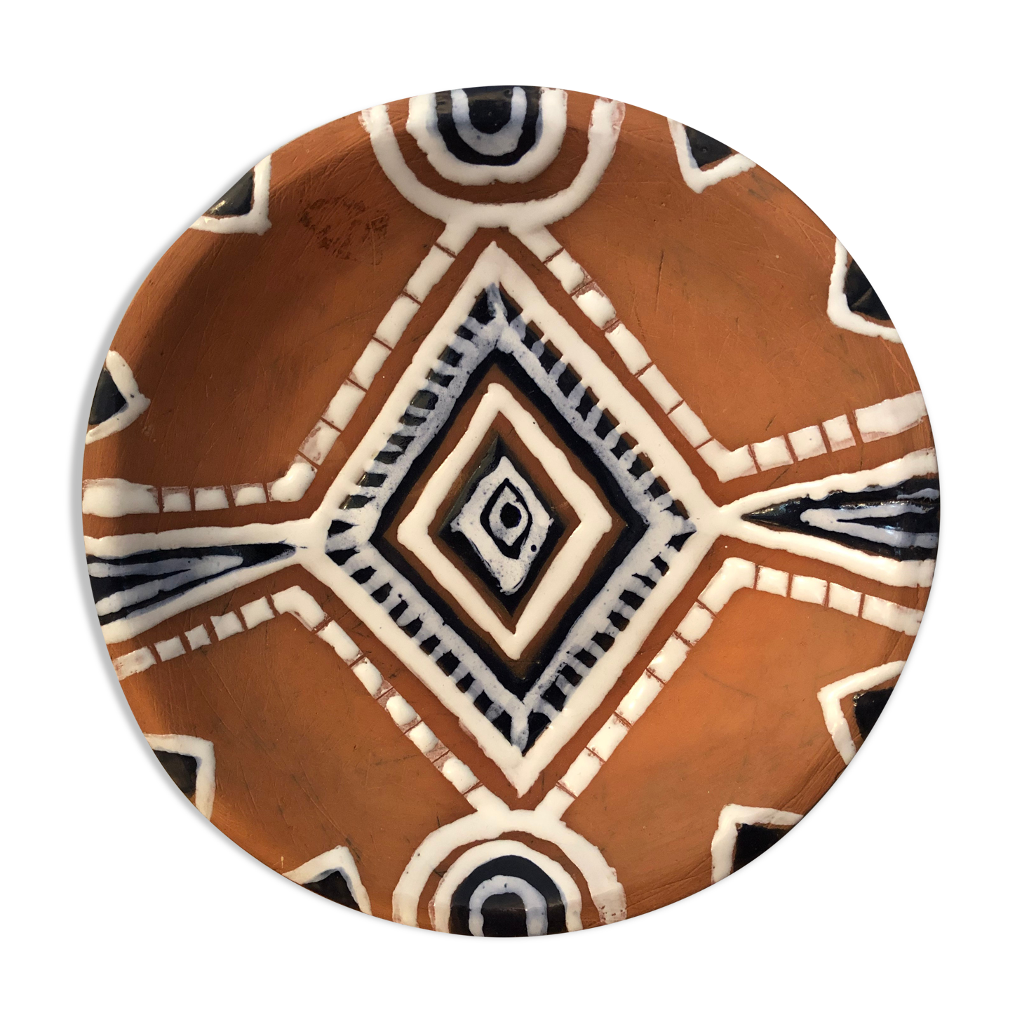 Terracotta plate Albert Pesché