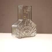 Mid-century Scandinavian modern art glass vase by Wiktor Berndt for Flygsfors, Sweden
