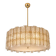 Contemporary Modern Italian “Tropical” Murano Glass Gold Round Chandelier