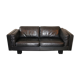 Black leather sofa from Denmark