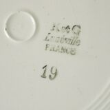 Lot 4 plates old dessert Lunéville Art Nouveau