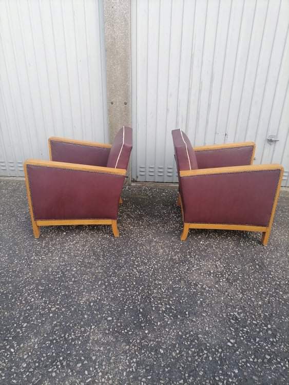 Paire de 2 fauteuil art deco