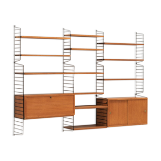 3-Piece wall unit by Nisse Strinning for String, Sweden, 1960s