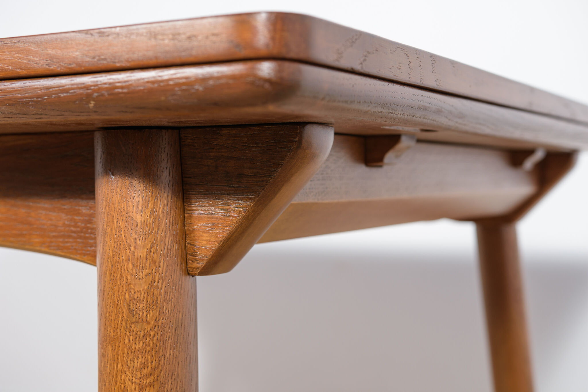 Mid Century Danish Extendable Oak Dining Table, 1960s