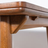 Table à manger en chêne extensible danois du milieu du siècle, années 1960