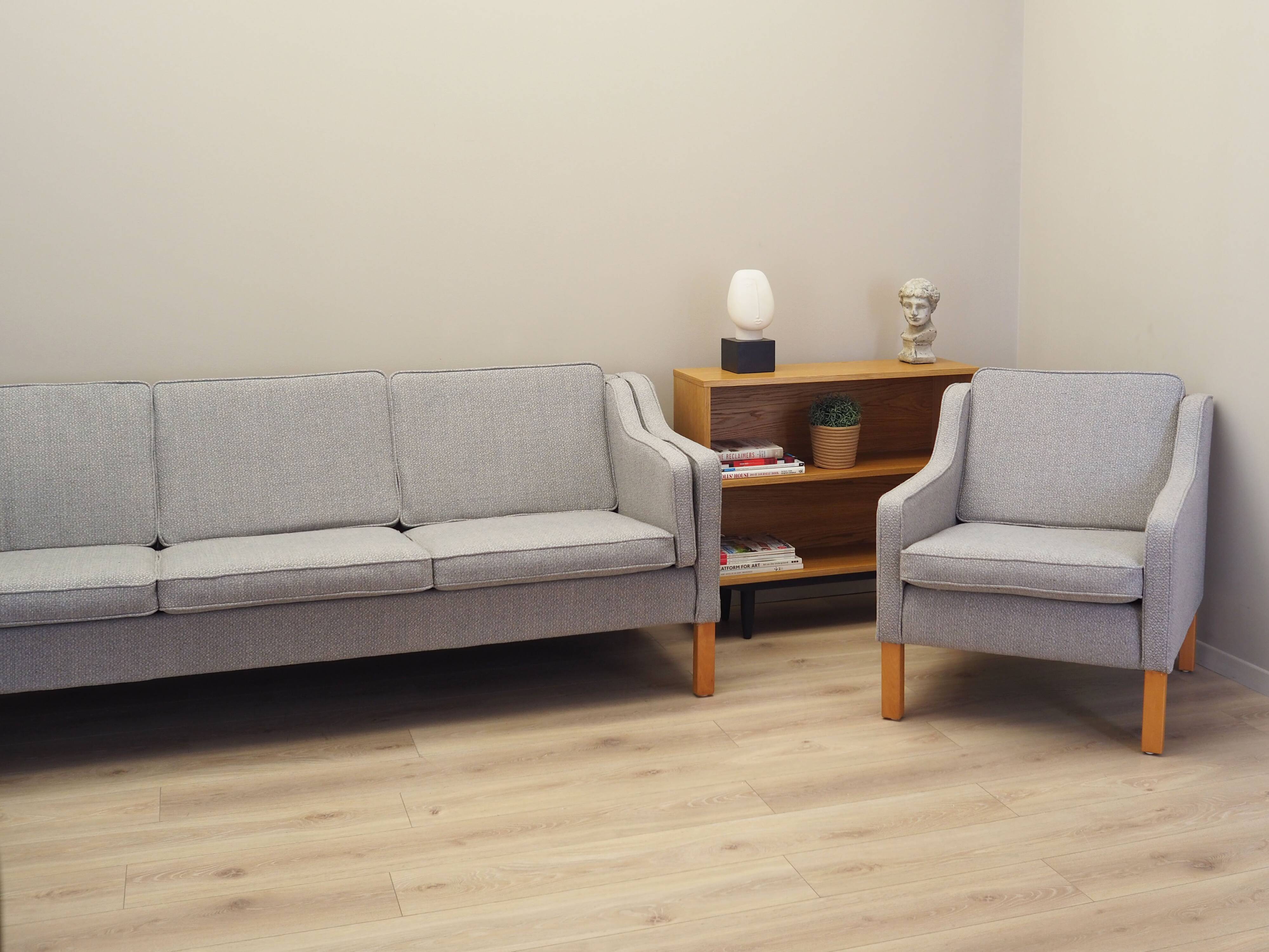 Beech armchair, Danish design, 1970s, production: Denmark