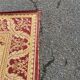 Persian wool rug in burgundy 200x300