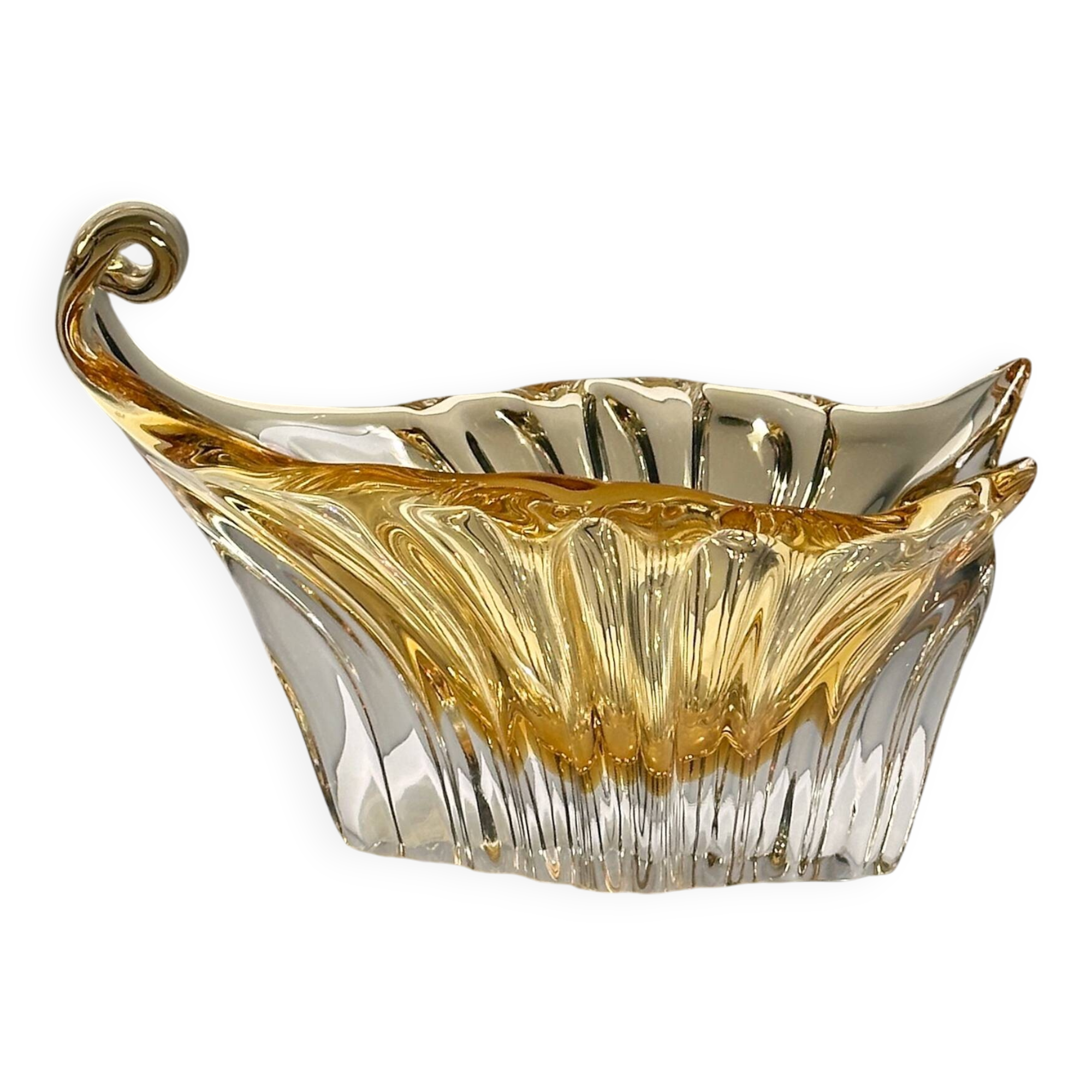 Champagne Gold Murano Vide-Poche - 1960s