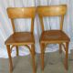 Pair of Baumann bistro chairs