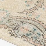 Geometric Oushak Floral Carpet