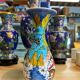 Rare vintage vase Altin Gini in Turkish Kütahya glazed earthenware, handmade and signed.