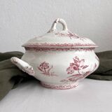Fontanges iron earthenware soup tureen, Sarreguemines