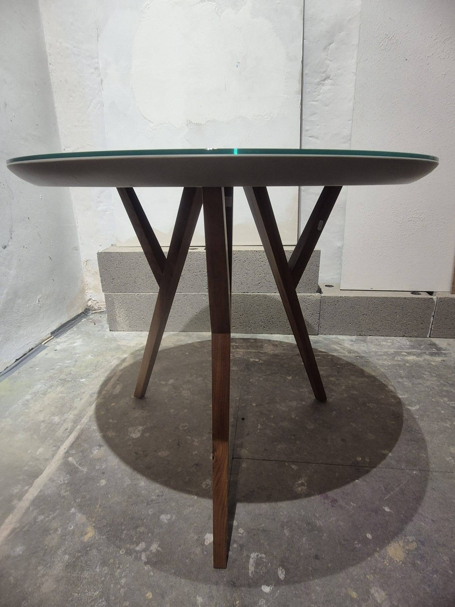 Vintage round table, Italy, circa 1970.