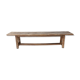 Solid oak farm bench