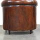 Charming, classy, and comfortable sheepskin leather club armchair