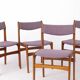 4 Mid-century Vintage Chairs, 1960s, Danish, Teak, Set of 4