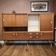 vintage XL wooden armoire / midboard / wall unit
