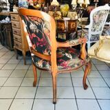 Fauteuil ancien "Feuilles d'automne"
