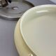 Large modernist art deco metal plafoniere ceiling flushmount light, france