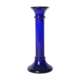 Bougeoire bleu en verre