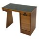 Art Deco desk, minimalist design in oak, unique 40s design, Netherlands.