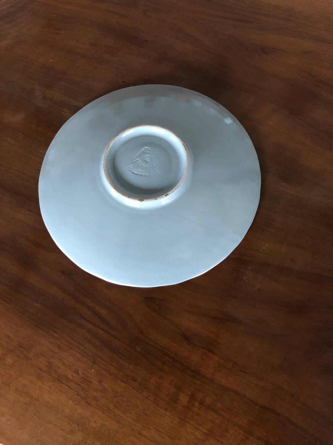 Saint Clément earthenware dish signed Béatrice Letalle