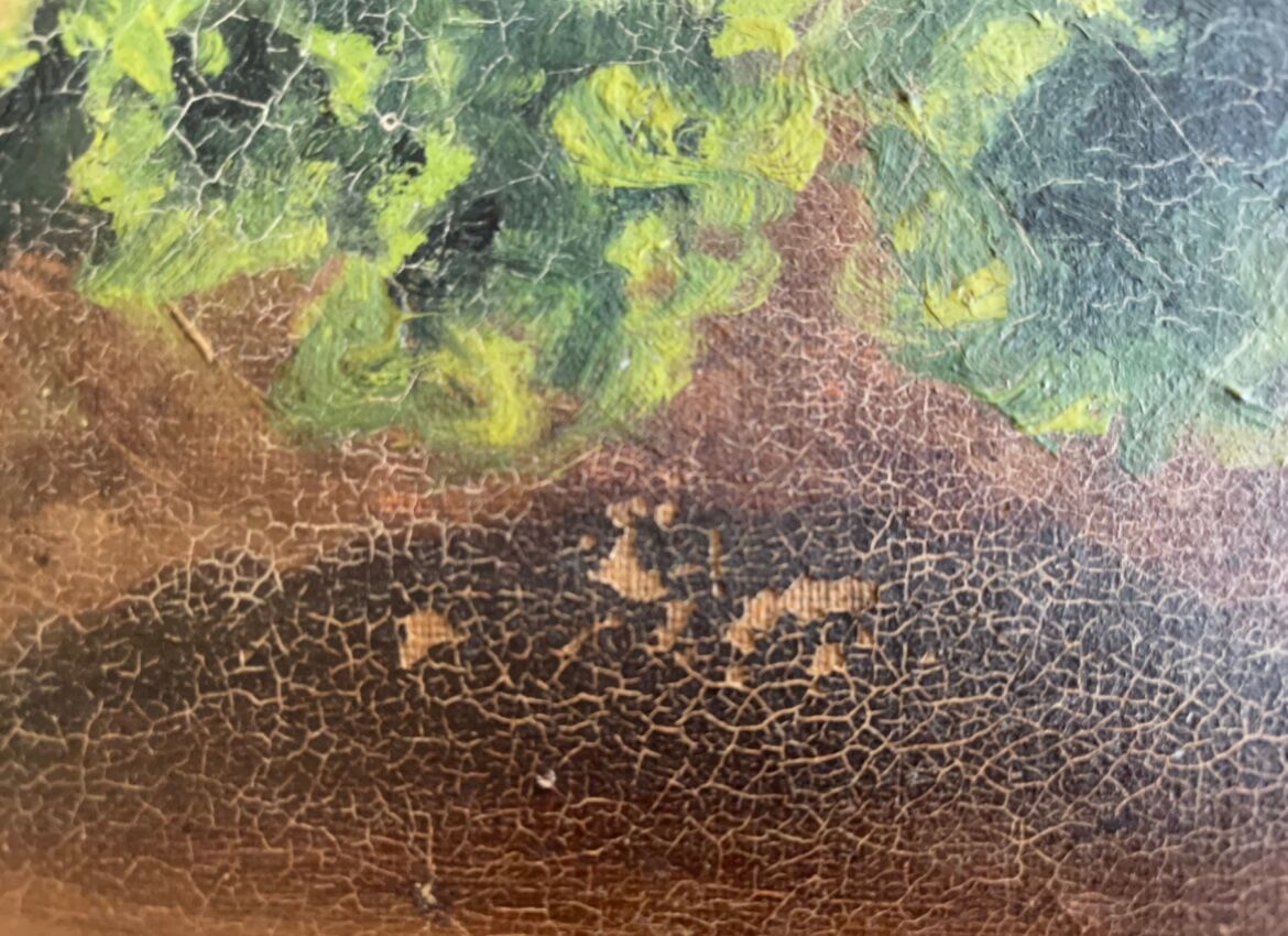 Old still life painting