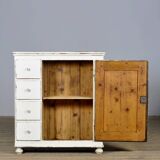 Solid pine chest of drawers with 4 drawers, 1910s