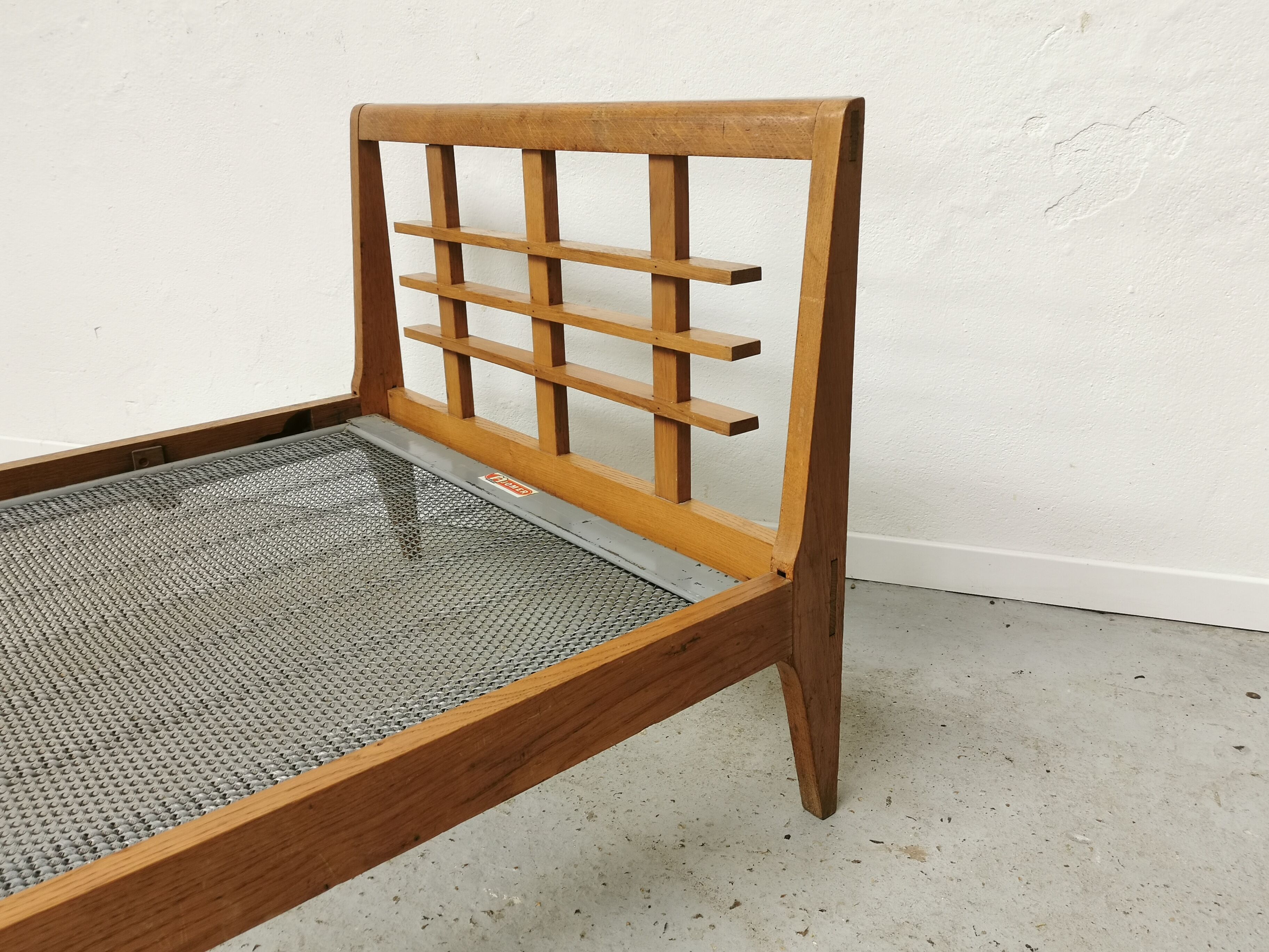Paire de lits jumeaux vintage 1950
