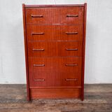 Commode chiffonnier semainier vintage teak 1950