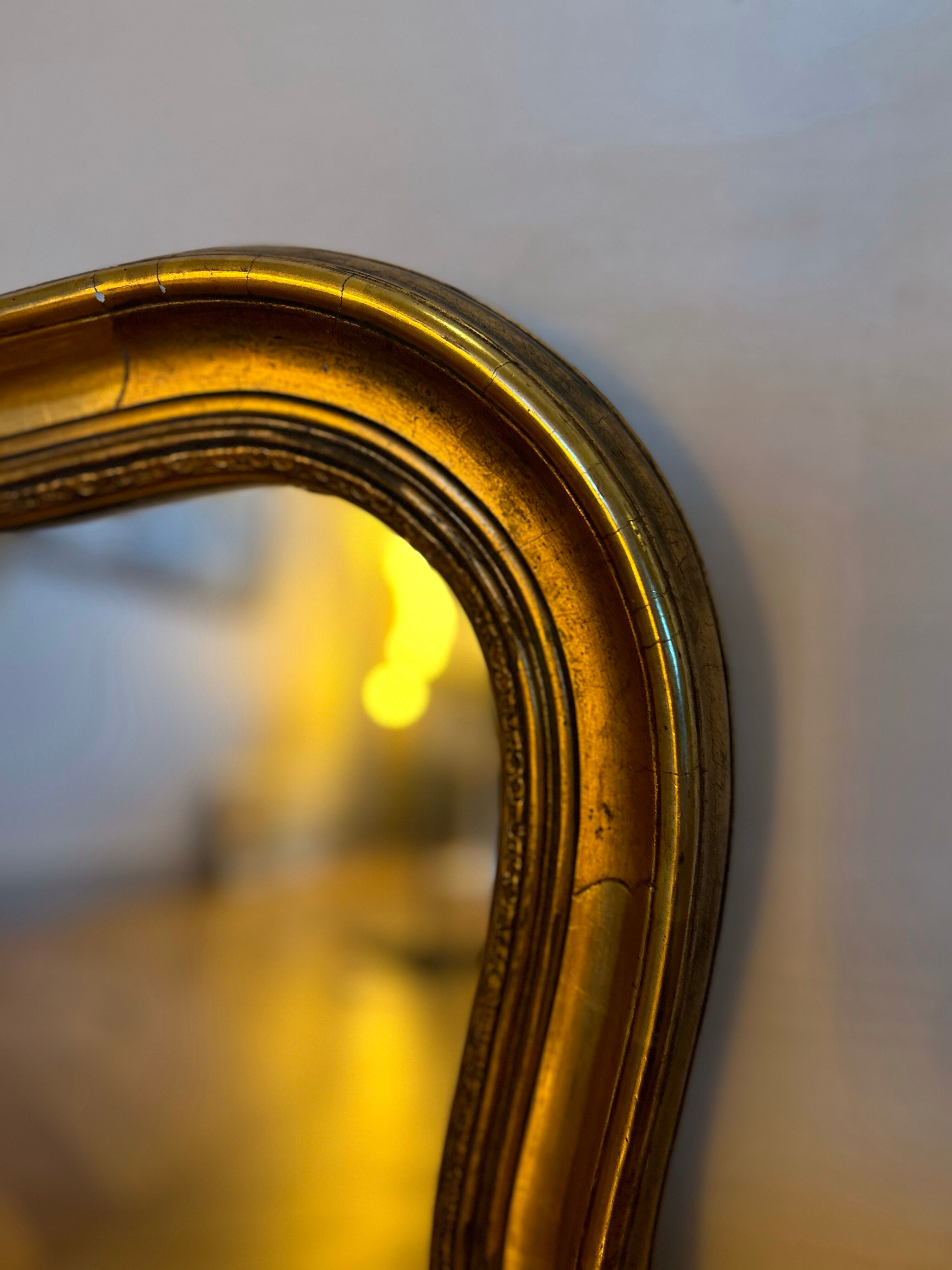 Gilded wood mirror