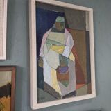 Mid-century swedish oil painting