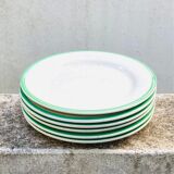 The set of six speckled sandstone plates