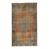 Tapis turc anatolien vintage fait main 266 cm x 155 cm