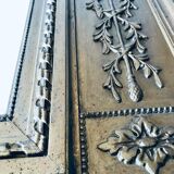 Gilded and beveled pier mirror 88x58cm