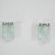 Pair of Murano glass wall sconces, Italy, 1960s.
